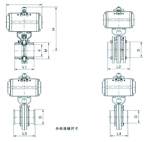 電動衛生級蝶閥(圖1)